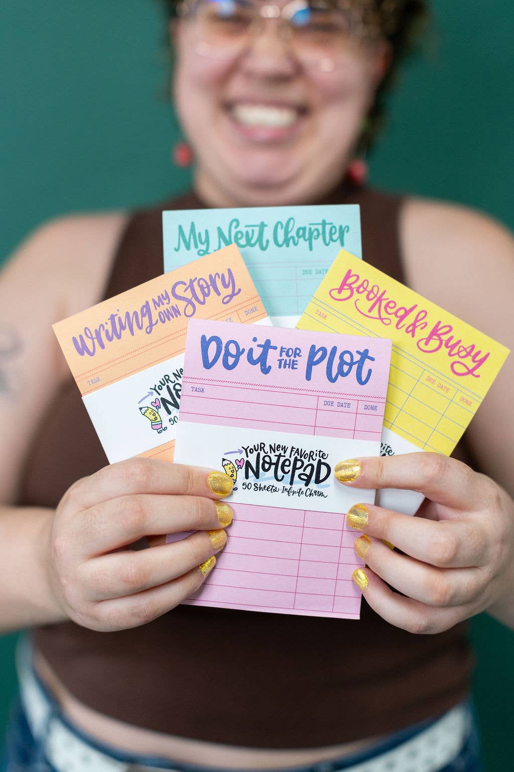 Booked and Busy Notepad