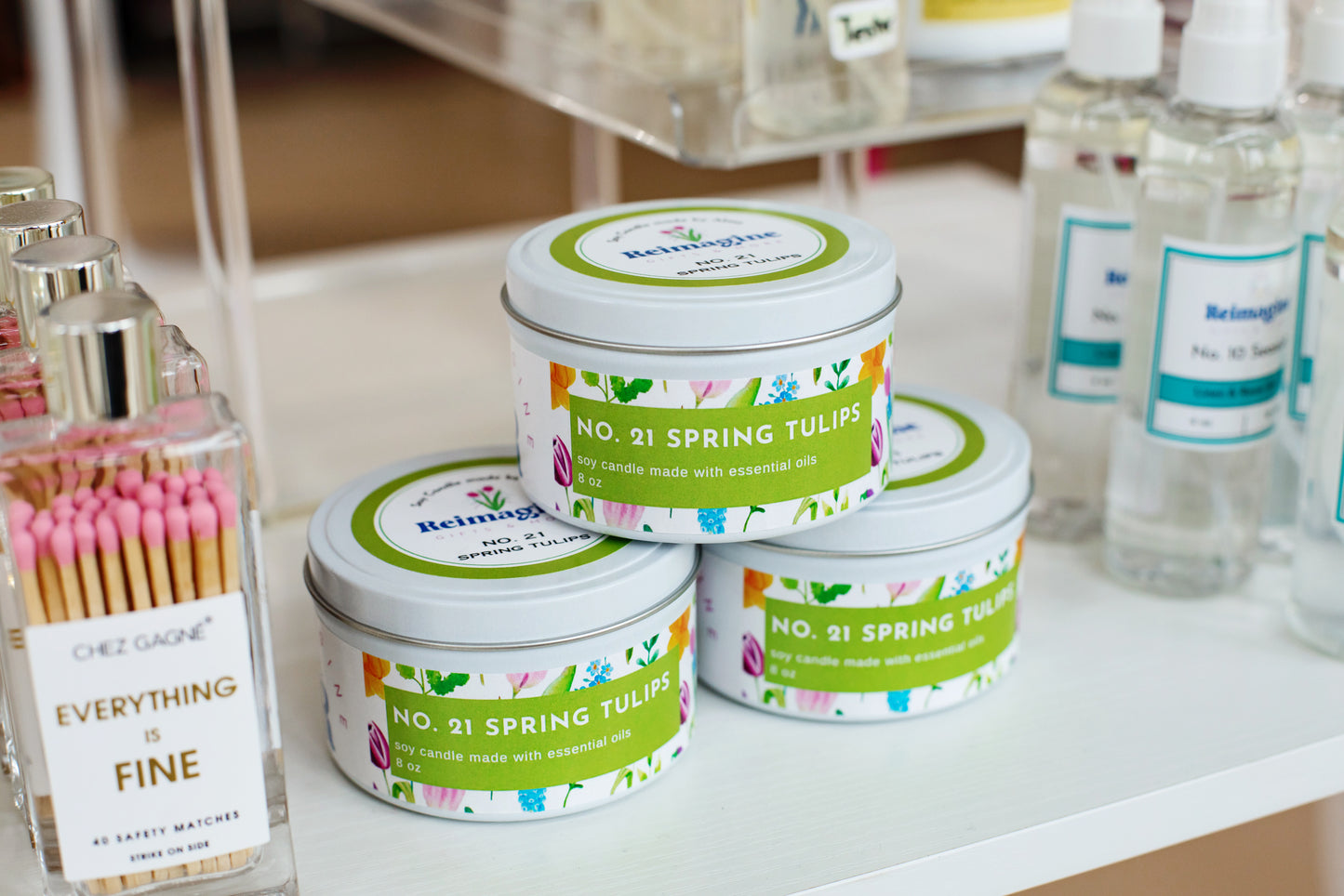 Spring Tulips Candle