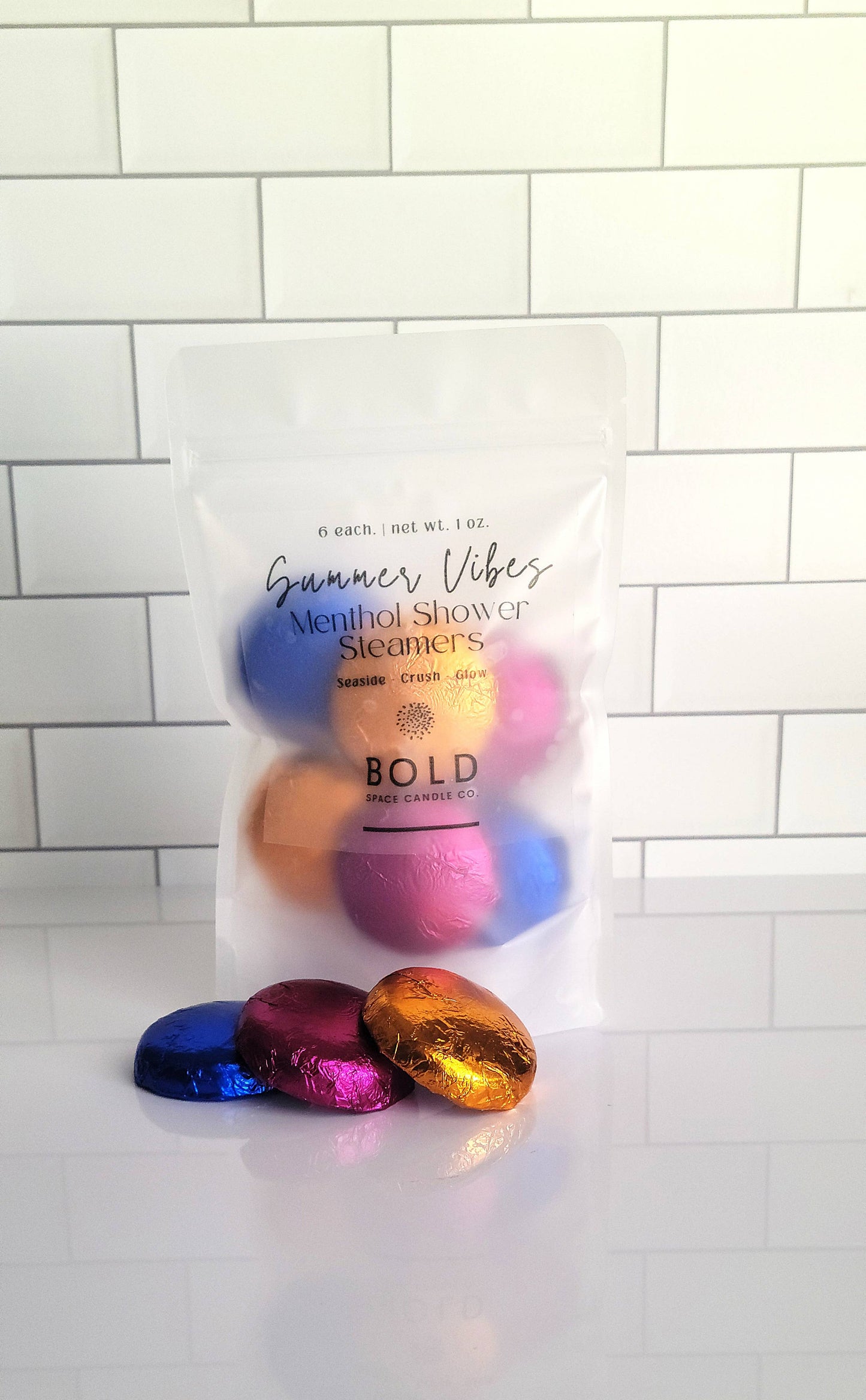 Summer Vibes | Menthol Shower Steamer Pack | 3 Scents
