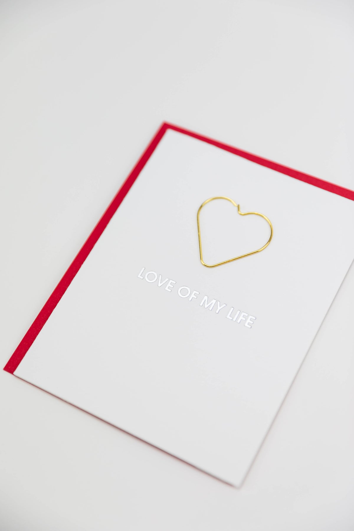 Love of My Life - Anniversary | Love - Heart Paperclip Card