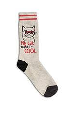 My Cat Thinks I'm Cool Socks | Funny Socks | For Pet Lovers