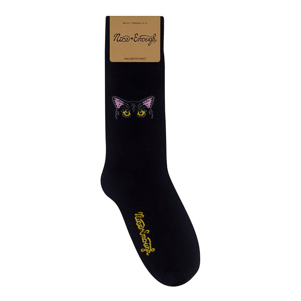 Tinker Black Cat Sock