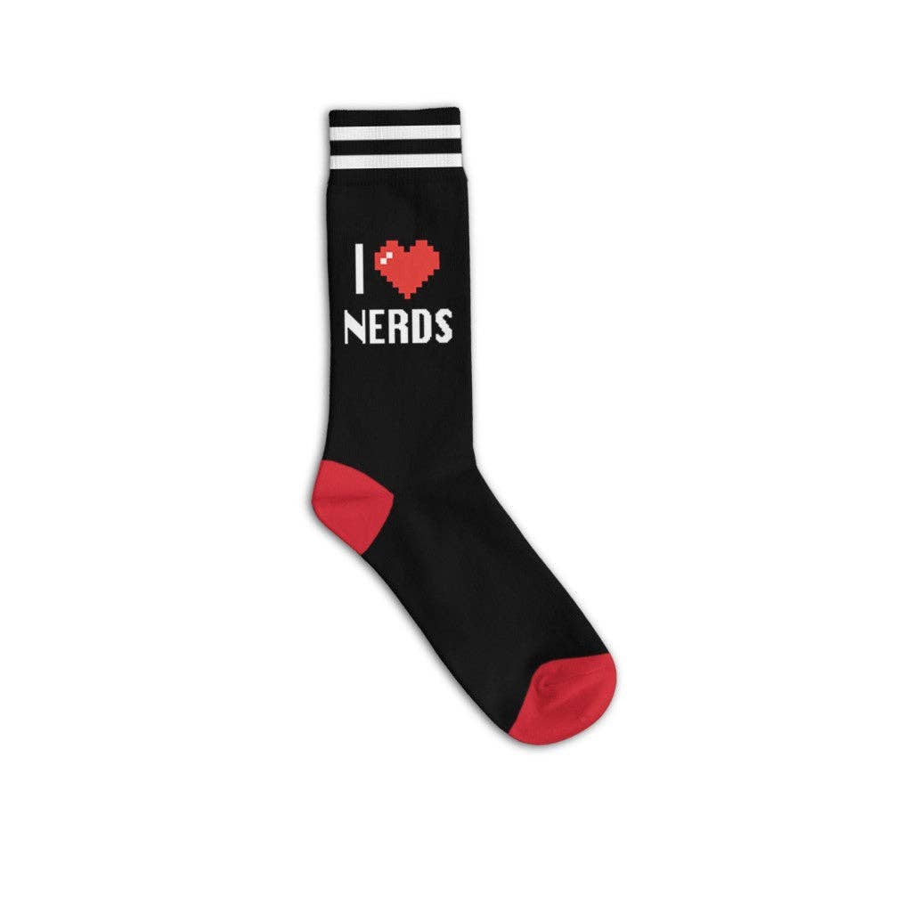 I Heart Nerds Socks - Closeout | Funatic