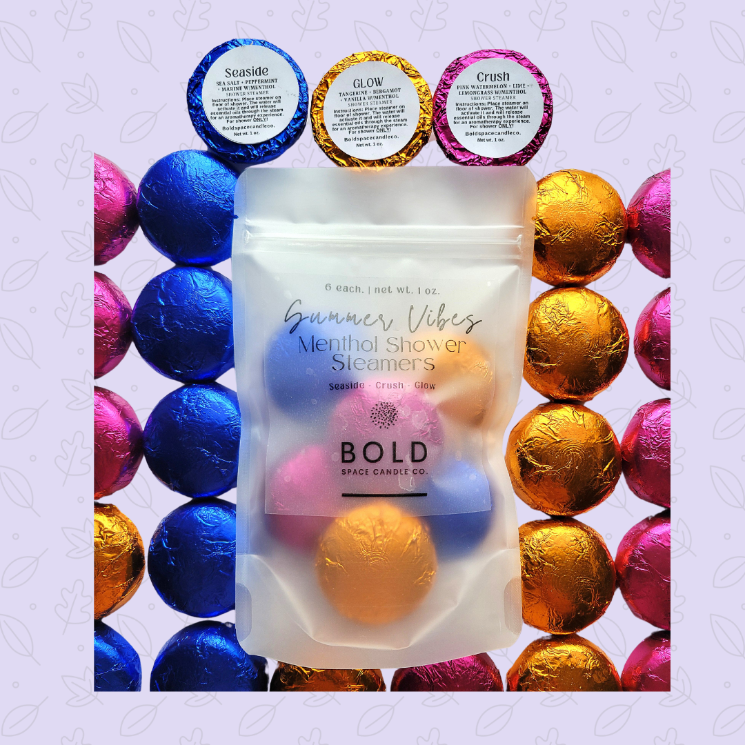 Summer Vibes | Menthol Shower Steamer Pack | 3 Scents