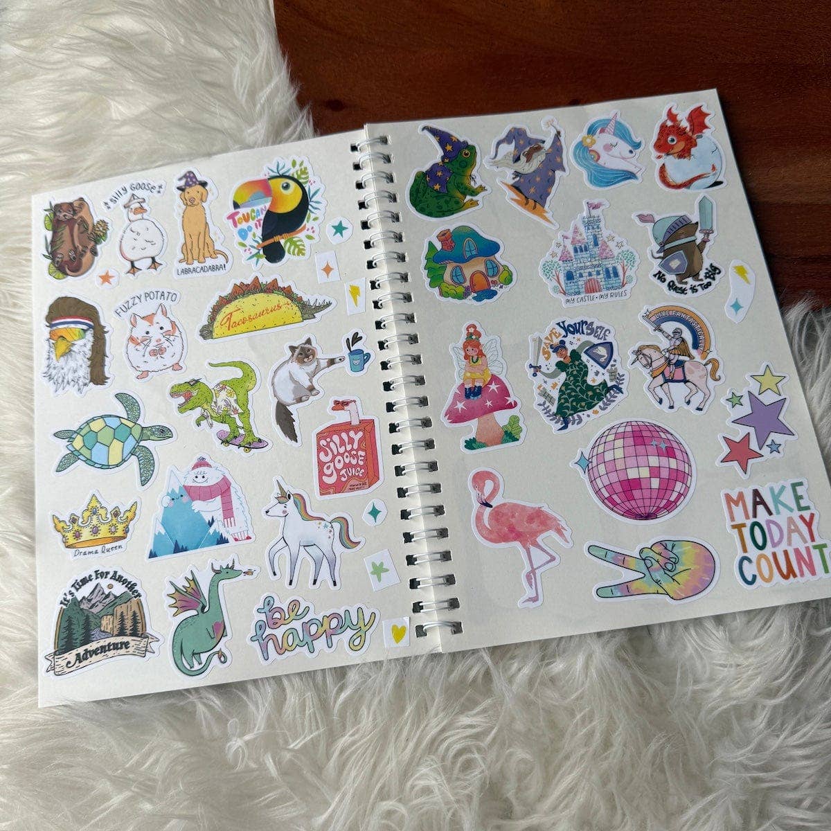 Blue Unused Sticker Book