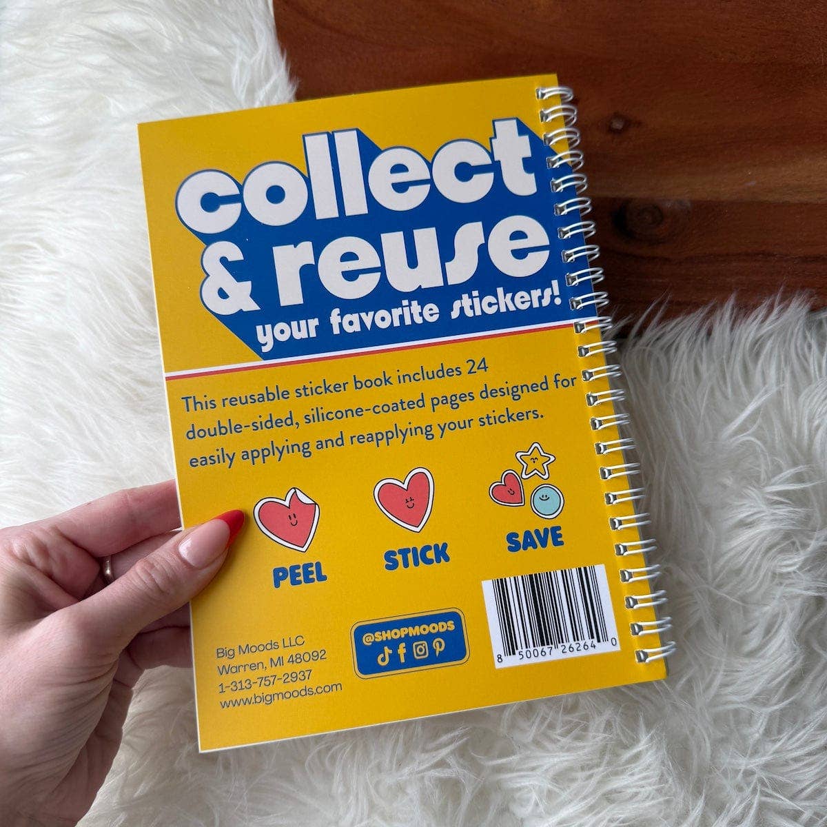 Yellow Unused Sticker Book