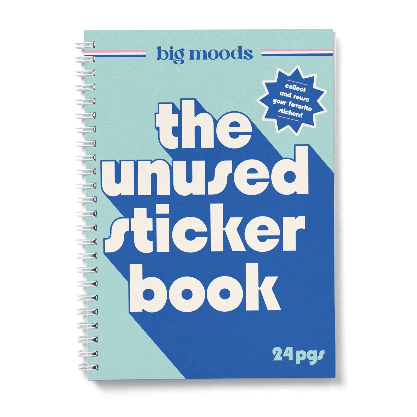 Blue Unused Sticker Book