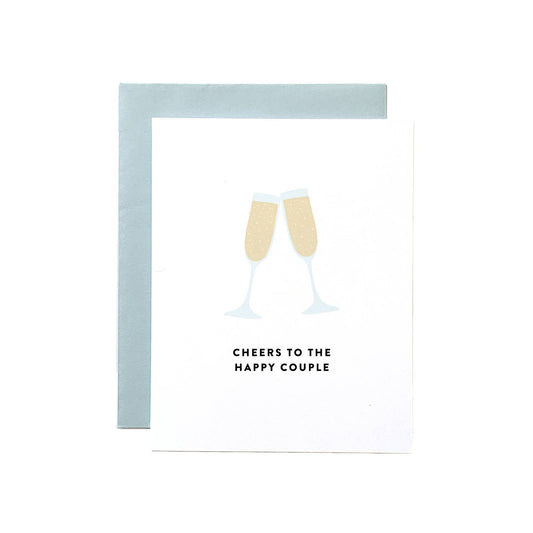 Cheers to the Happy Couple, Wedding Card