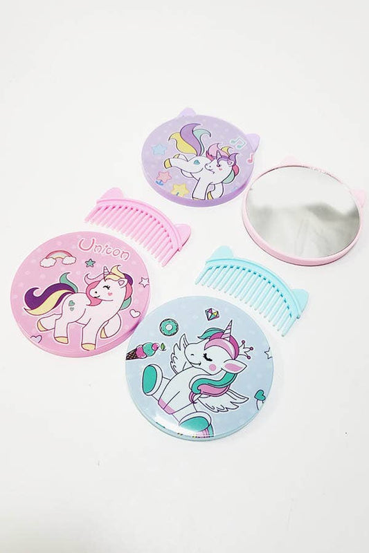 Unicorn Comb and Mirror Set