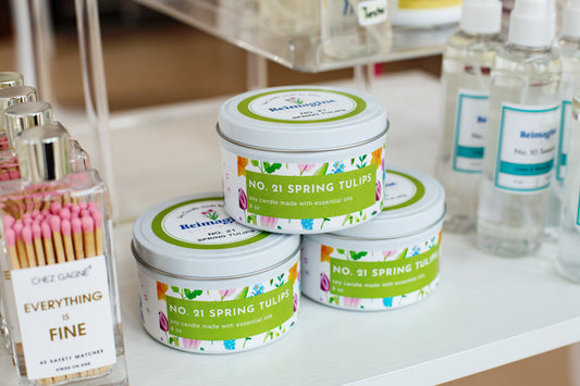 Spring Tulips Candle