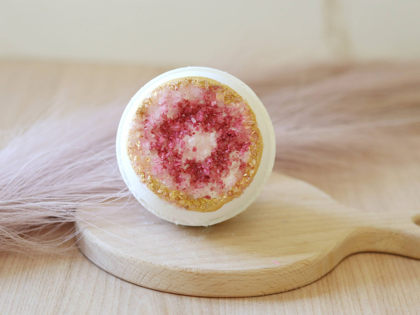 Ruby Geode Bath Bomb, Crystal Bath Bomb