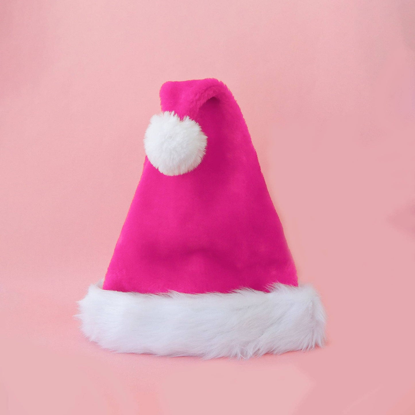 Luxe Christmas Santa Hat | Hot Pink