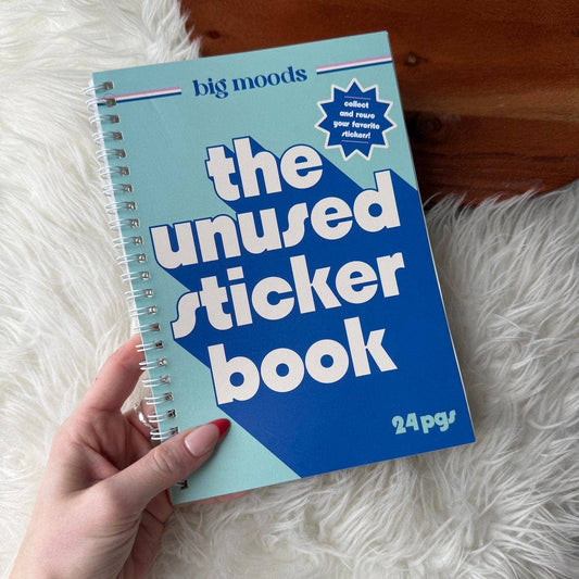 Blue Unused Sticker Book