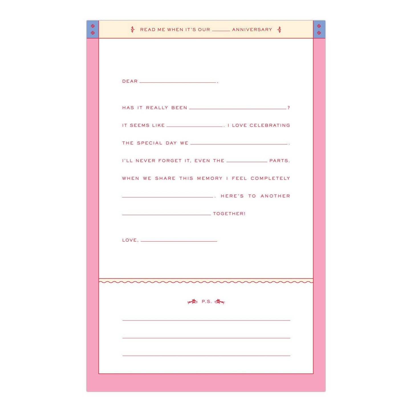 Letters to the Love of My Life Read Me When Box