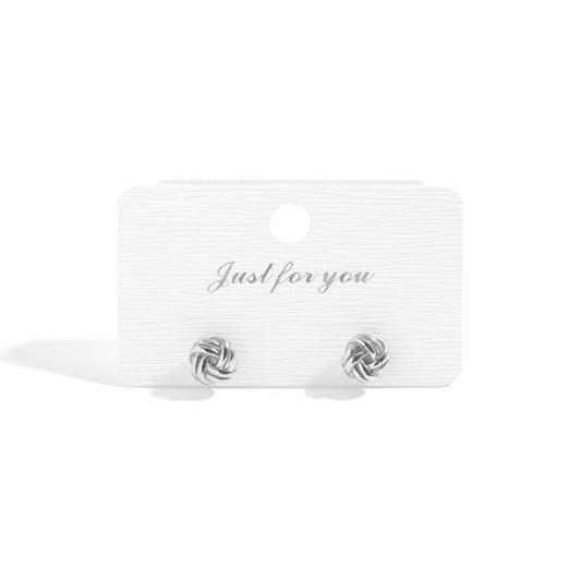 Stainless Steel Knot Stud Earrings