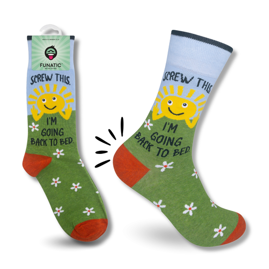 Screw This I'm Going Back To Bed Socks