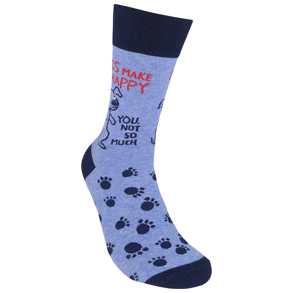 Dogs Make Me Happy, You Not So Much Socks | Funny Socks