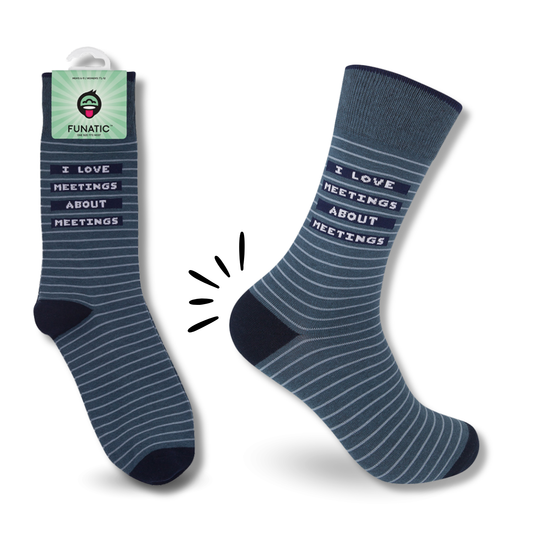 I Love Meetings About Meetings Socks