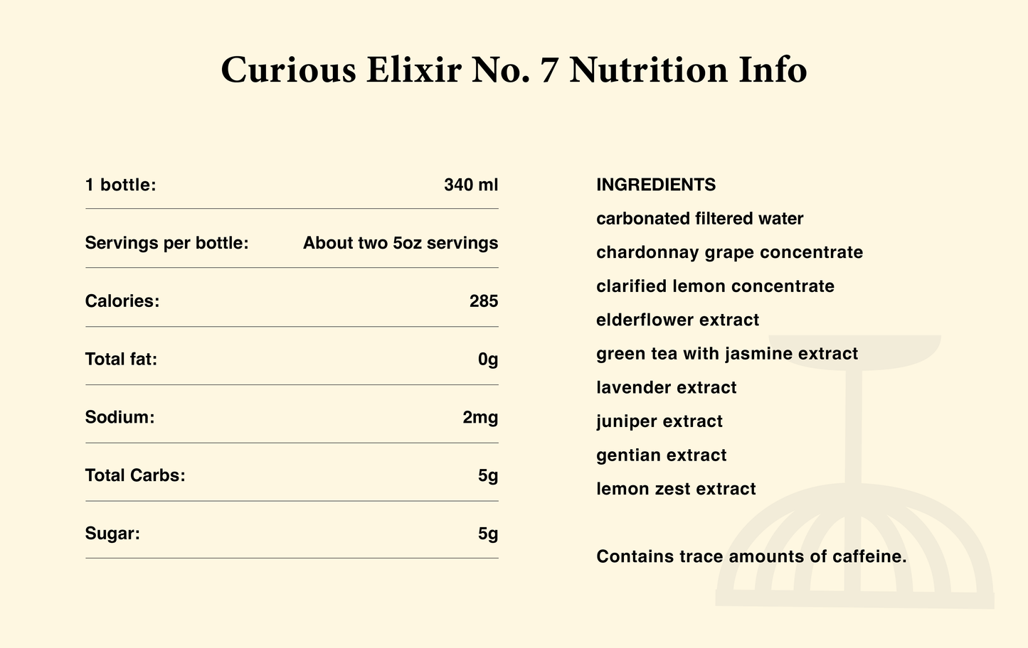 Curious Elixir No. 7 Booze-Free Cocktails - Bottle