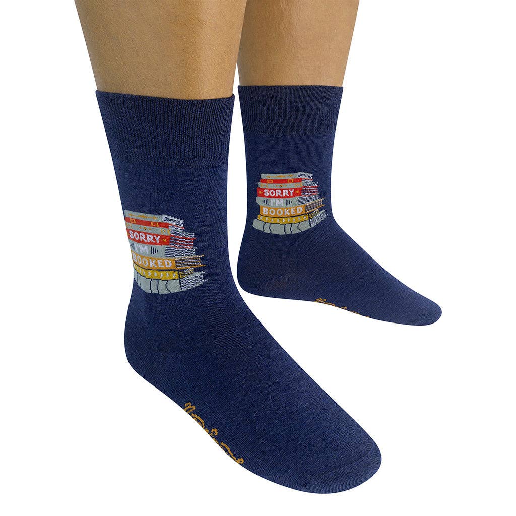 Sorry I'm Booked Socks