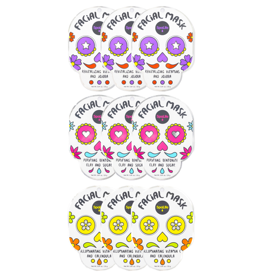 Halloween Dia de Muertos Inspired Skincare Sheet Mask