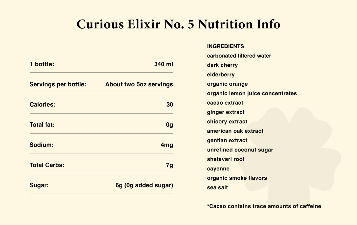 Curious Elixir No. 5 Booze-Free Cocktails - Bottle