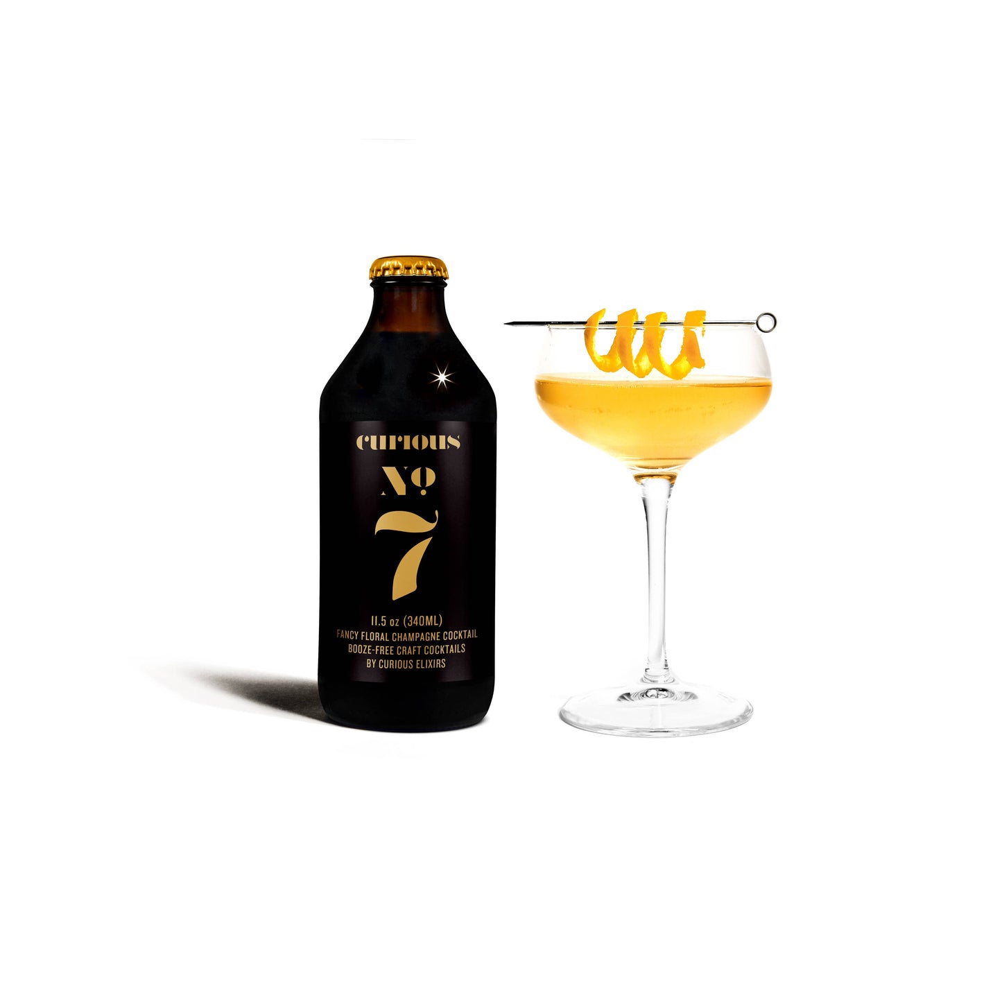 Curious Elixir No. 7 Booze-Free Cocktails - Bottle