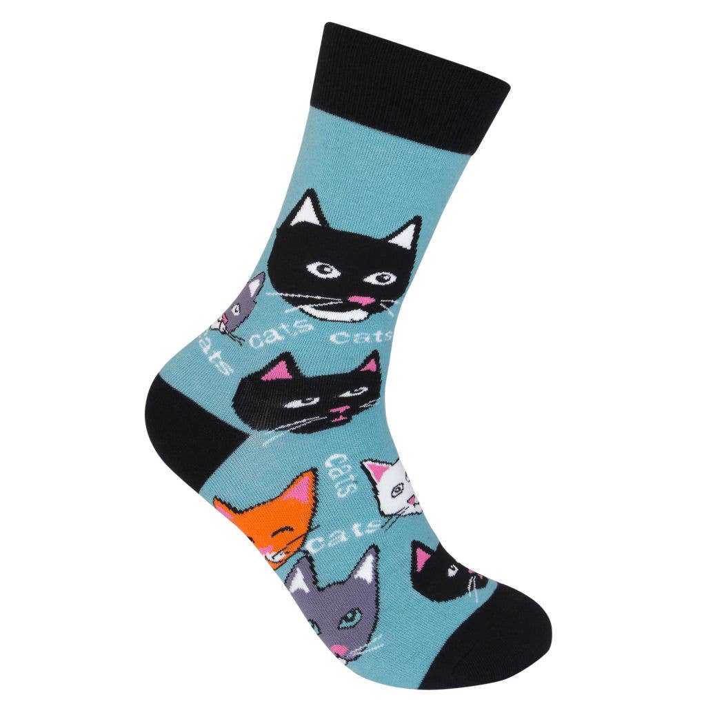 Cats Cats Cats Socks | Funny Unisex Socks | For Cat Lovers