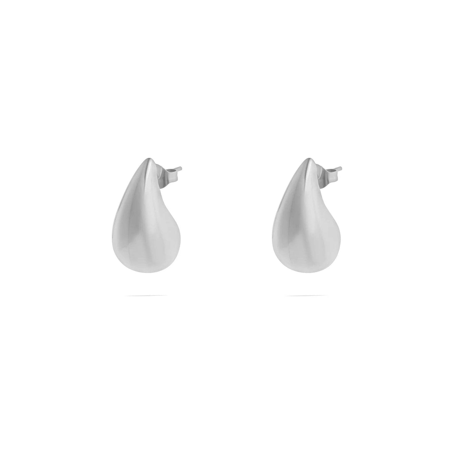 Stainless Steel Tear Drop Stud Earrings