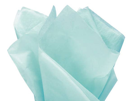 Tissue Paper 20X30" Flat Packed Sheets: Azure Blue