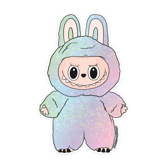 Glitter Monster Sticker