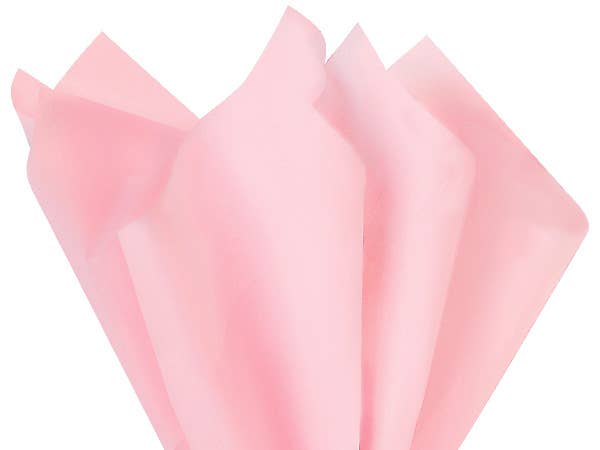 Tissue Paper 20X30" Flat Packed Sheets: Light Pink