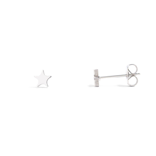 Stainless Steel Star Stud Earrings