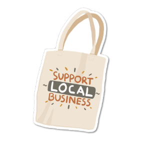 Support Local Business Sticker