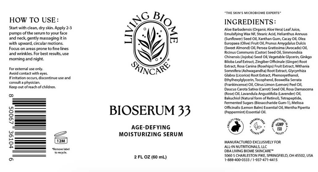 BioSerum 33: Age-Defying Moisturizing Serum