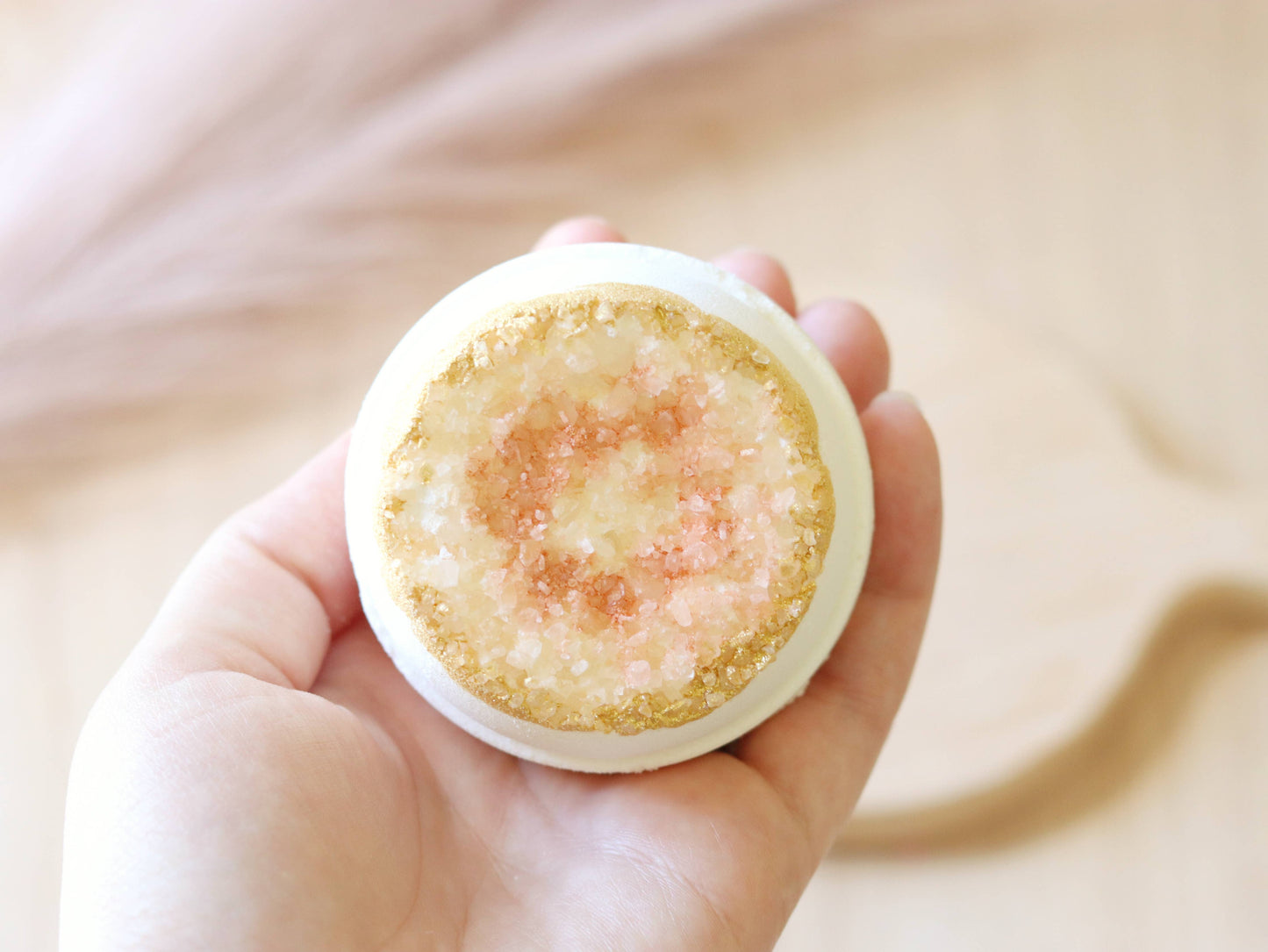 Carnelian Geode Bath Bomb, Crystal Bath Bomb