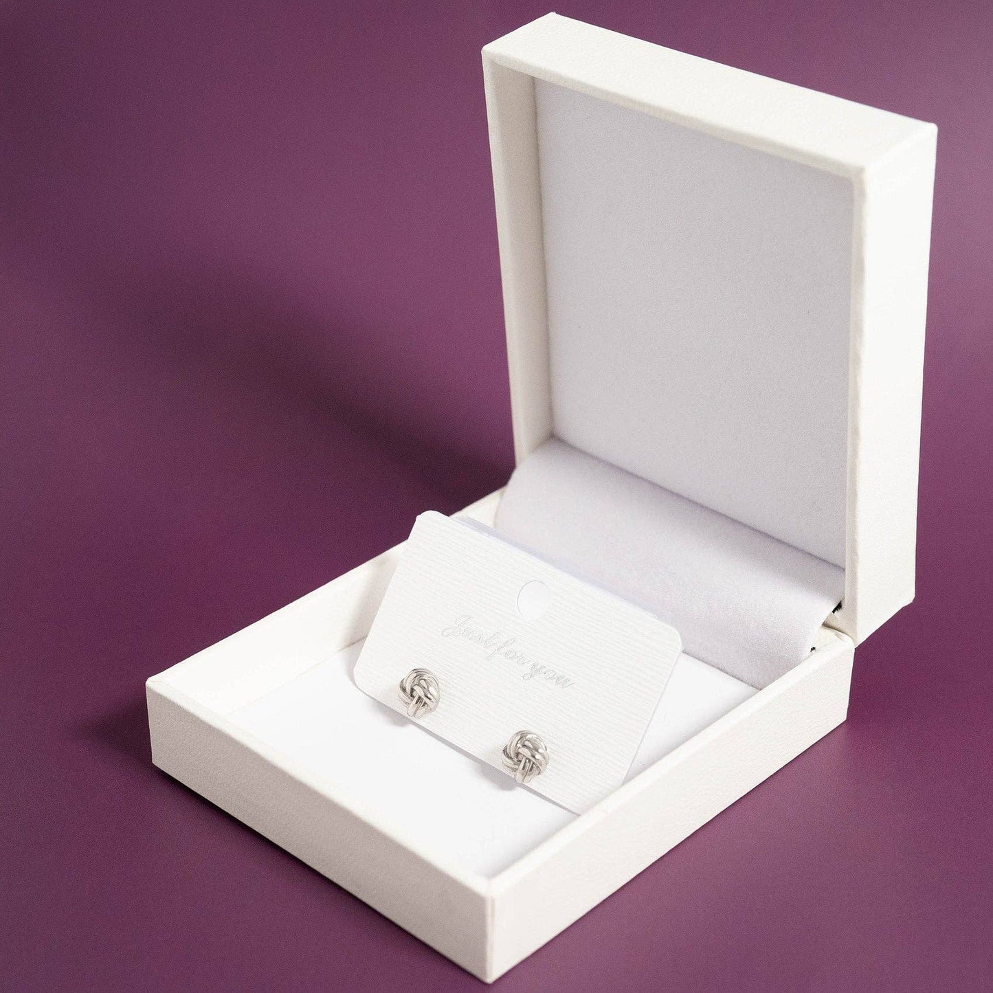Stainless Steel Knot Stud Earrings
