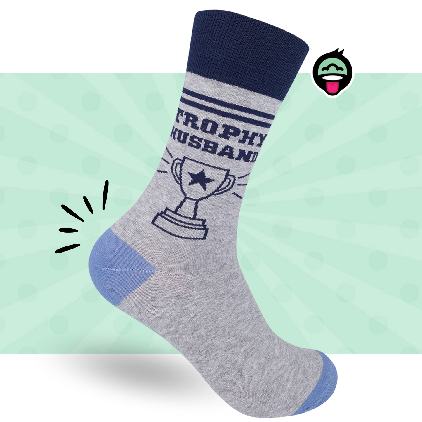 Trophy Husband Socks | Funny Sock | Men's Socks | Groom Gift