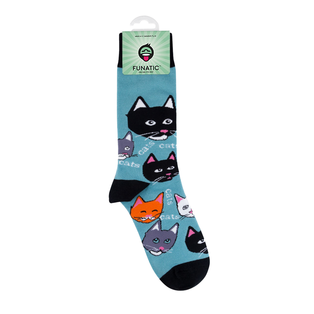 Cats Cats Cats Socks | Funny Unisex Socks | For Cat Lovers