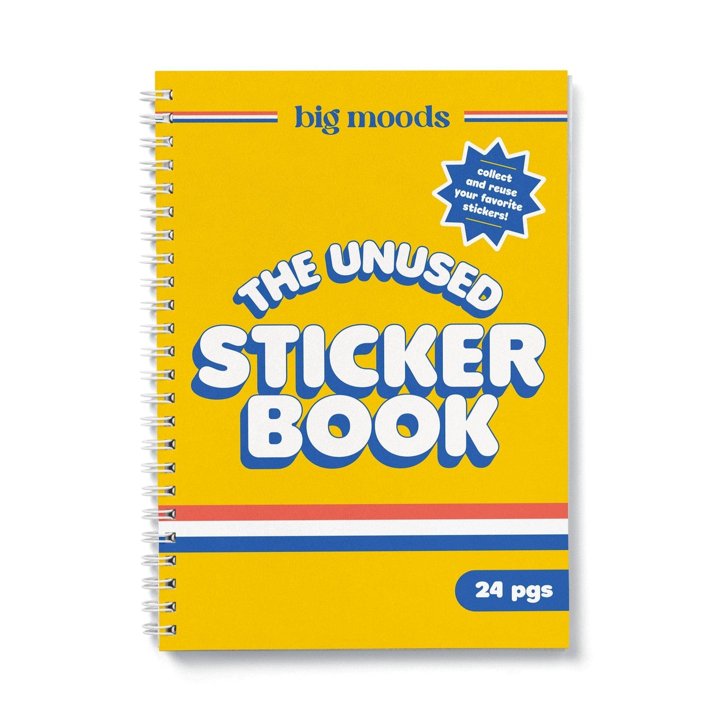 Yellow Unused Sticker Book