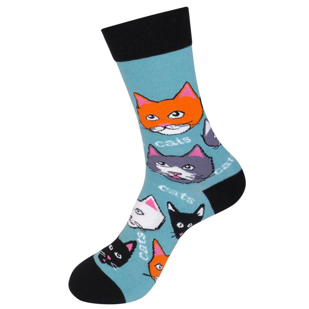 Cats Cats Cats Socks | Funny Unisex Socks | For Cat Lovers