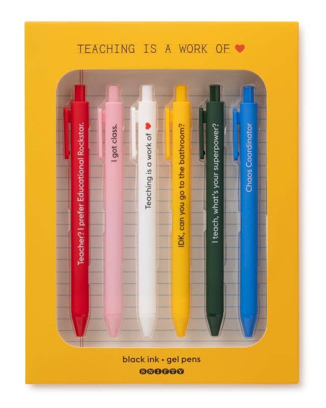Teaching is a Work of ❤️ | Gel Pen Set