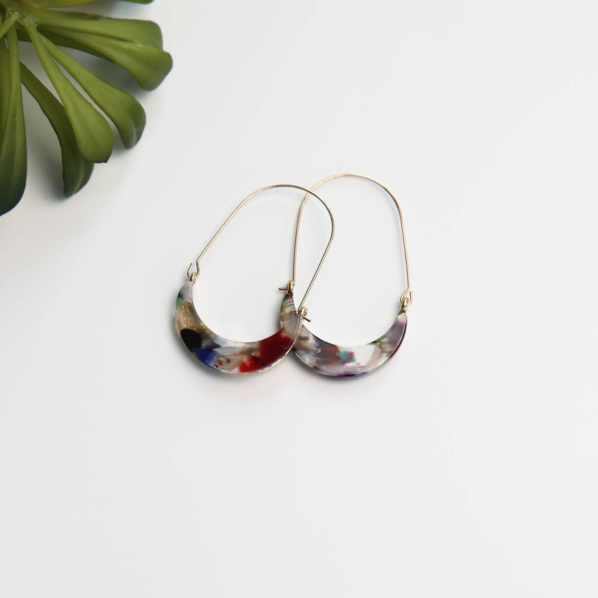 Olivia Earring - Multi Speckle