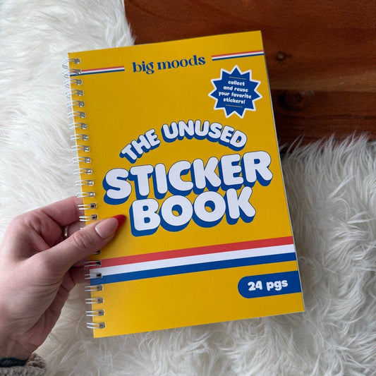 Yellow Unused Sticker Book