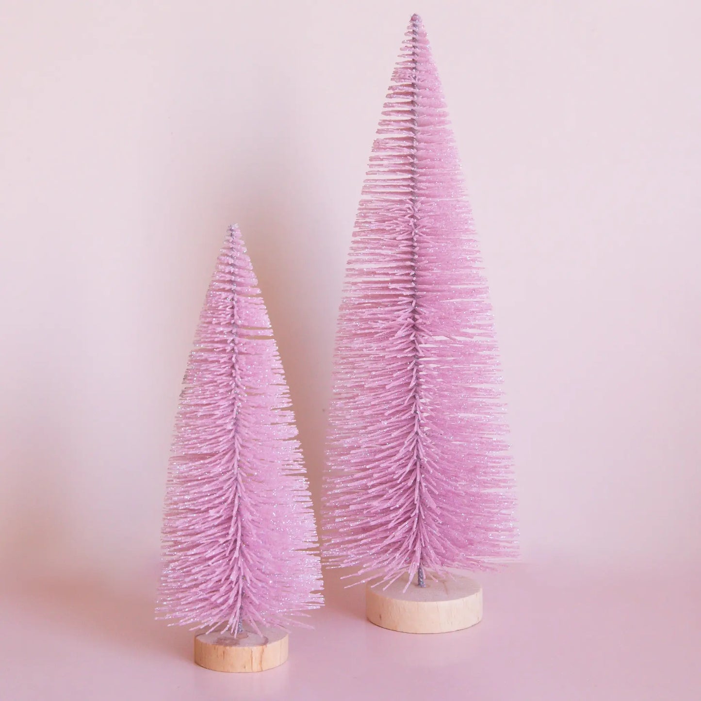 Bottle Brush Tree | Cool Pink | Sparkle Christmas Tree: 9 inch