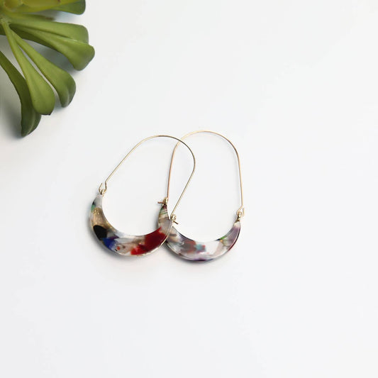 Olivia Earring - Multi Speckle