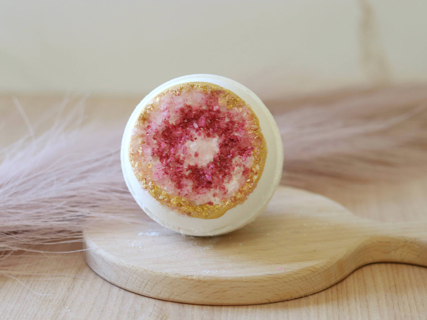 Ruby Geode Bath Bomb, Crystal Bath Bomb