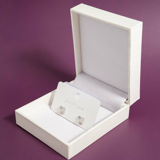 Stainless Steel Clover Stud Earrings