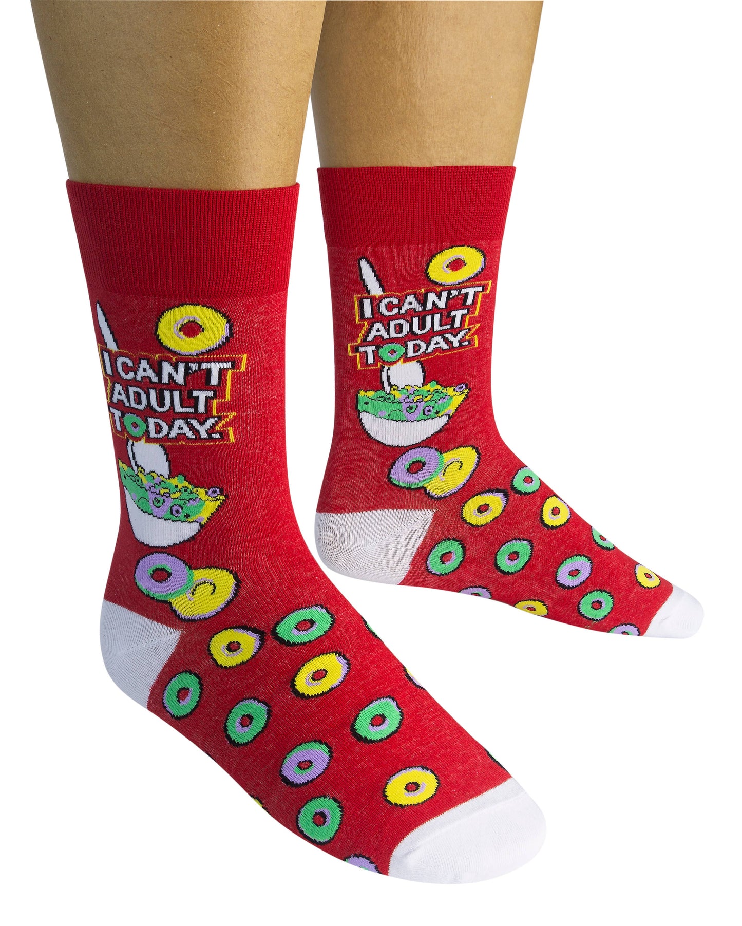 I Can't Adult Today | Funny Unisex Socks | Graphic Socks